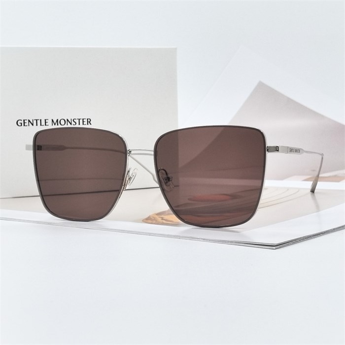 GENTLE MONSTER BELLA серебро коричневый BR01897