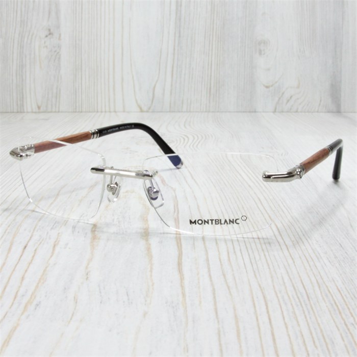 MONTBLANC MB491 серебро с деревянными дужками FE00784