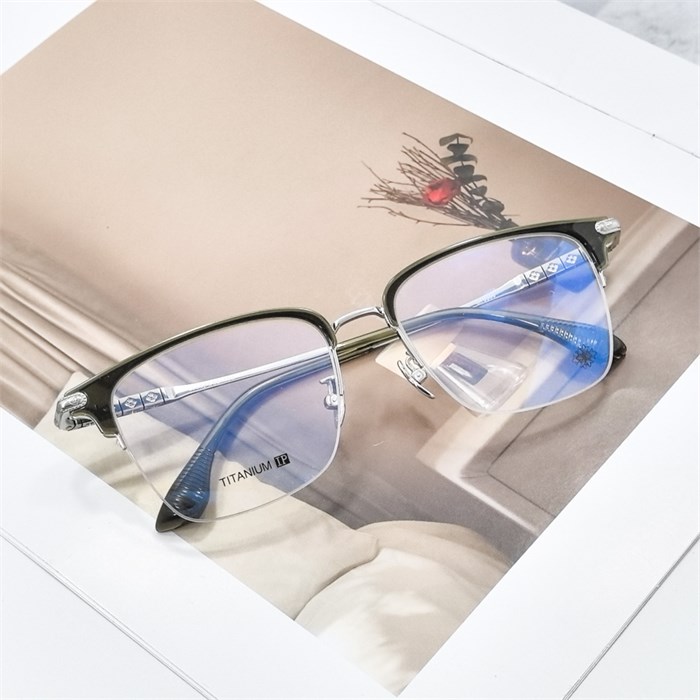 CHROME HEARTS CH5555 Titanium 03 серебро зеленый BR01882