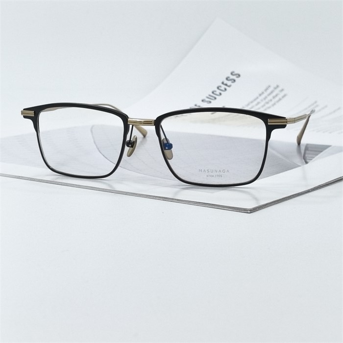 MASUNAGA FLATIRON Pure Titanium 49 черный золото BR01896